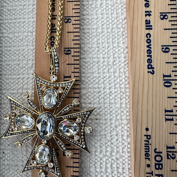 Royal Baroque Style Statement Cross Multi Crystal Embellishment Ornate by Akkad - Picture 10 of 13
